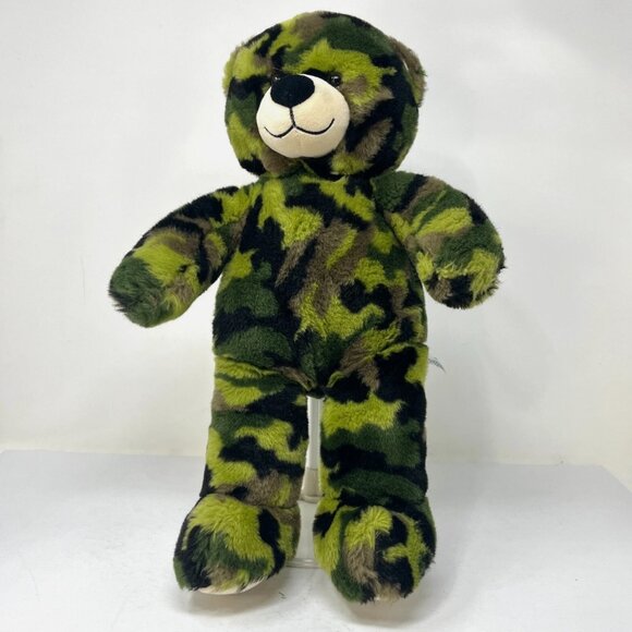 Retired Green Army Military Camo 2010 Build a Bear BABW Camouflage - Picture 1 of 8